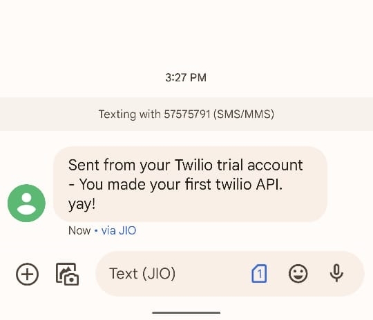 TwilioFirst – screenshot 1
