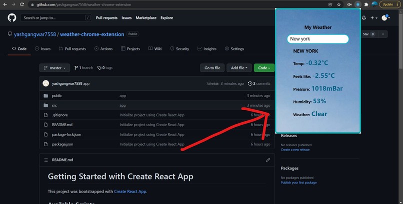 LiveWeather-chrome-extension – screenshot 1