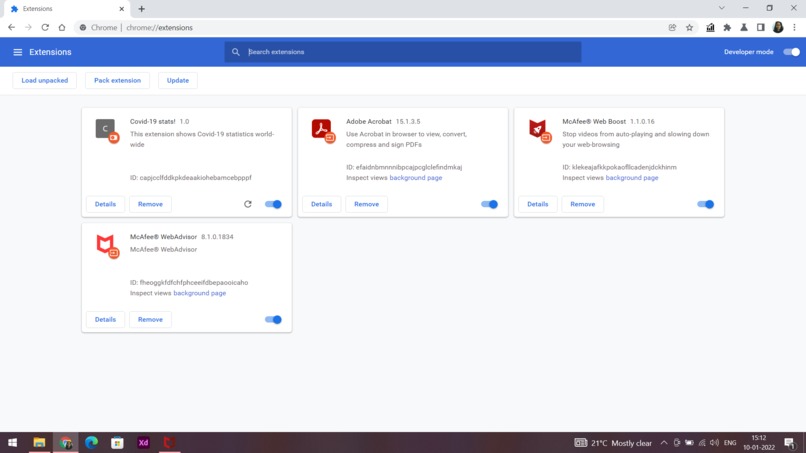 Covid-19  stats chrome extension – screenshot 3