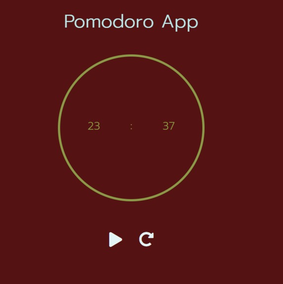 Pomodoro app – screenshot 1