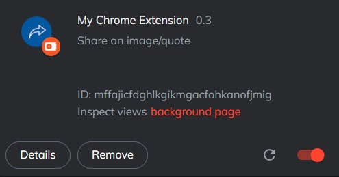 Chrome-Extension-ShareOnFacebook – screenshot 1