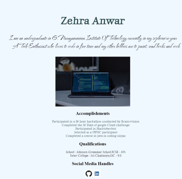 RYB webpage – screenshot 1