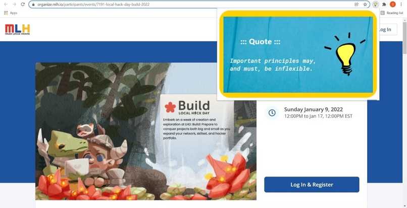 Quote Chrome Extension – screenshot 1