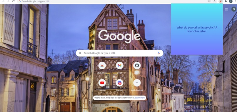Lame Jokes Chrome Extension – screenshot 3