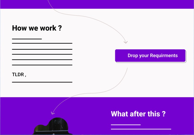 "We design" website mockup – screenshot 3