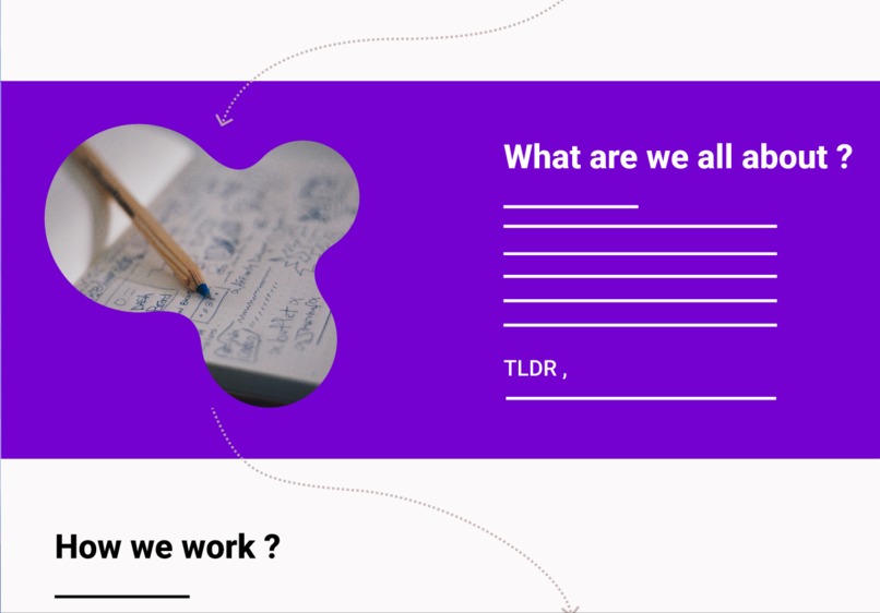 "We design" website mockup – screenshot 2