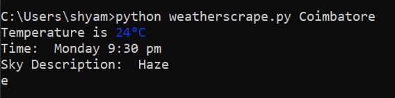 weather-byte – screenshot 1