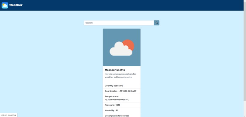 WeatherCheck – screenshot 1