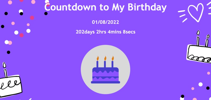 Birthday Countdown – screenshot 1