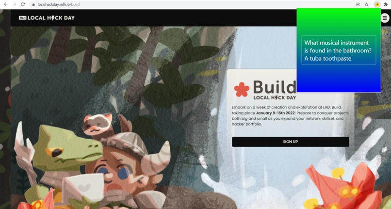 Simply Jokes Chrome Extension – screenshot 1