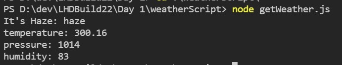 WeatherScript – screenshot 1