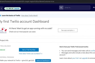 Create a Twilio account and redeem your free credit
