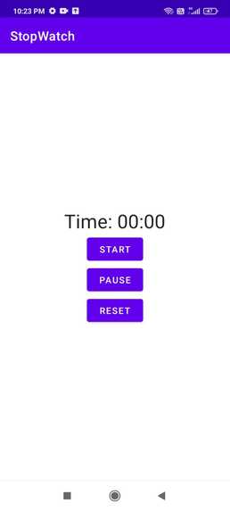 StopWatch – screenshot 2