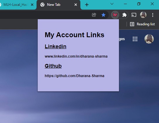 Chrome Extension – screenshot 1