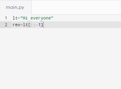 reverse string – screenshot 1