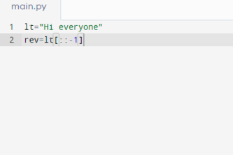 reverse string