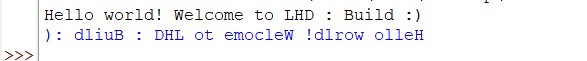 LHD Build:Script to Reverse a String – screenshot 1