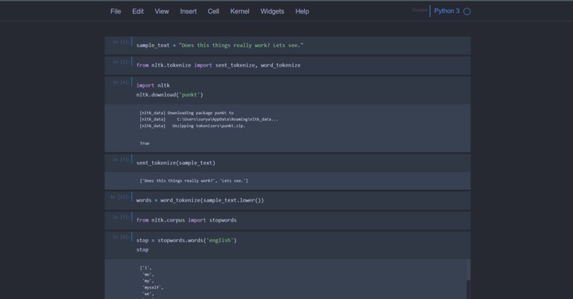 NLP Playground – screenshot 1