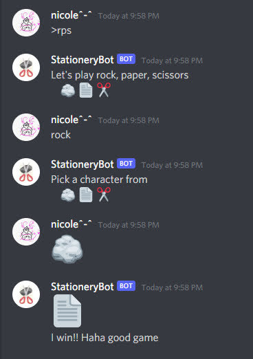 StationeryBot – screenshot 2