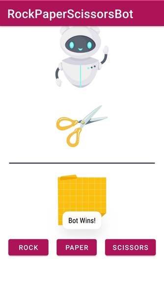 Rock-Paper-Scissors-Bot Application – screenshot 2