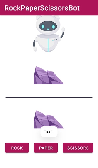 Rock-Paper-Scissors-Bot Application – screenshot 3