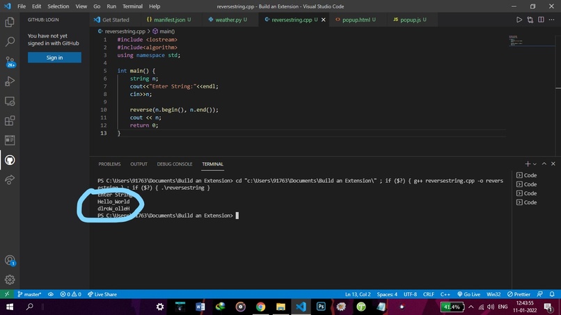 Reverse String – screenshot 1