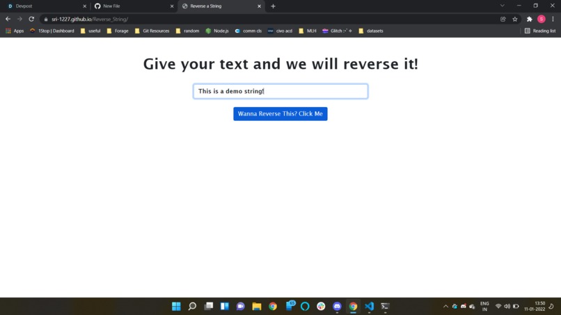 I'm a String. Reverse Me! – screenshot 1