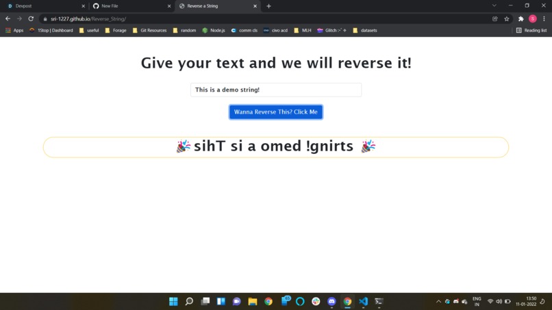 I'm a String. Reverse Me! – screenshot 2