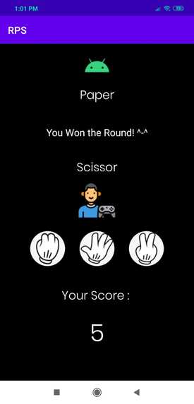 RPS (Rock Paper Scissor Android Game) – screenshot 5