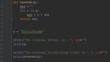 Reverse a string – screenshot 1