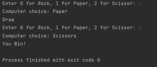 rock-paper-scissors – screenshot 1