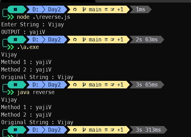 Reversing A String – screenshot 1