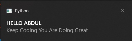 Reminder to keep coding – screenshot 1