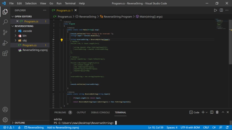 ReverseTheString – screenshot 2