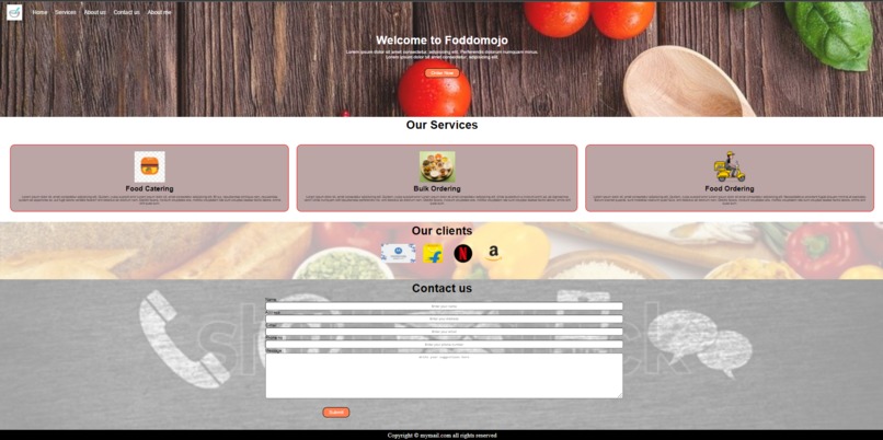 Food Ordering Website – screenshot 1