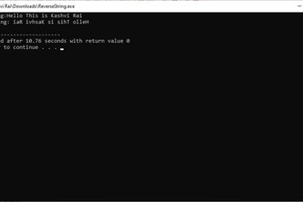 Script to reverse a string