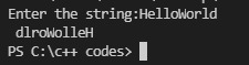 Reversing a String – screenshot 1