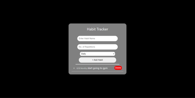 Habit Tracker – screenshot 1