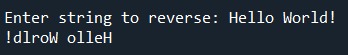 Reverse a string – screenshot 1