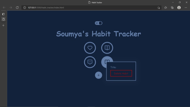 habit tracker  – screenshot 1