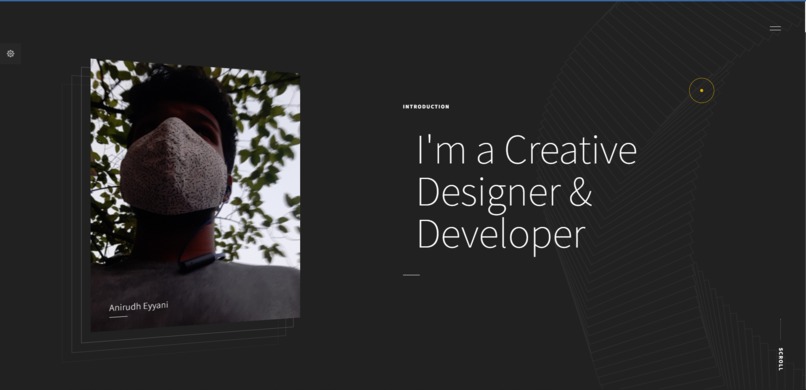 personal portfolio – screenshot 1