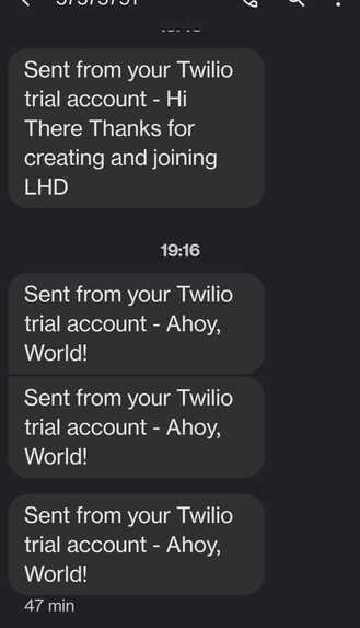 Send a message LHD build 2022 – screenshot 1