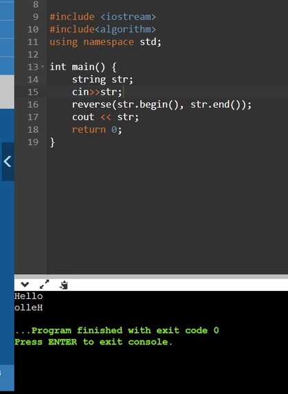 Reverse String  – screenshot 1