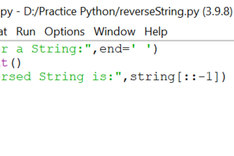 Script to reverse a string