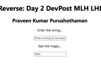 Write a Script to Reverse a String
