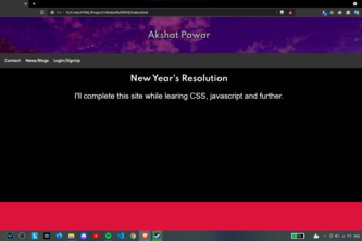 New Year's Resolution