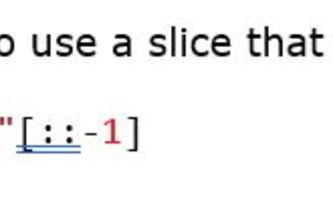 reverse a string
