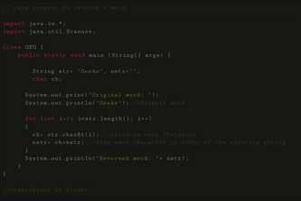 Write a script to reverse a string