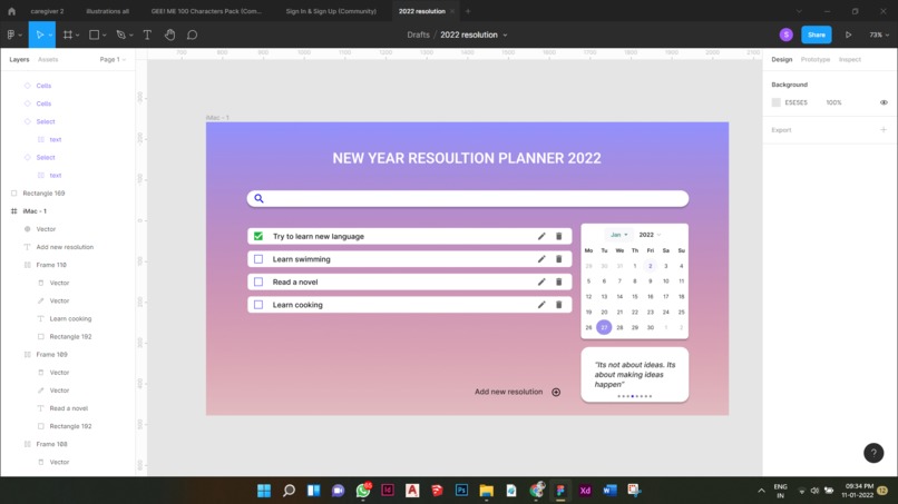 New Year Resolution Planner – screenshot 2