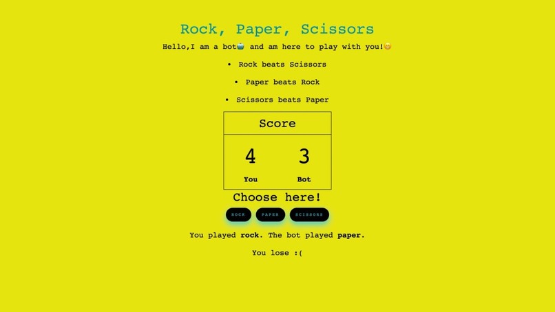 Build a Bot to play Rock, Paper, Scissors with You – screenshot 1
